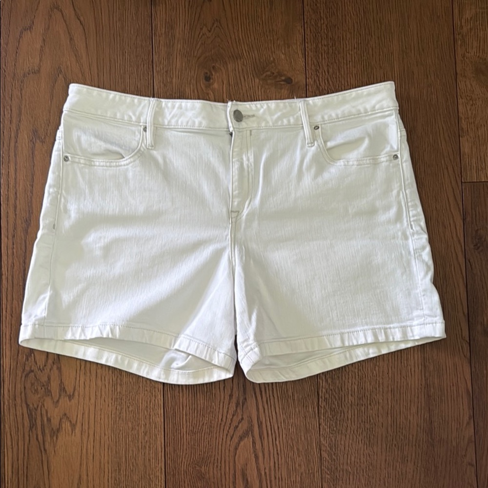 Calvin Klein Jeans White Jean Shorts Mid-Length
